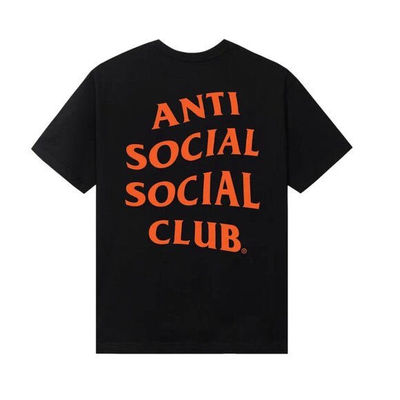 Anti Social Social Club Halloween Mind Games Tee 'Black/Orange' - Picture 1 of 7